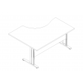 Meble :: Biurka :: Ogi N biurko kształtowe 160 cm - BNG11