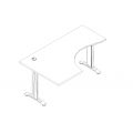 Meble :: Biurka :: Ergonomic Master biurko kształtowe 160 cm - BR66