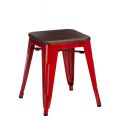 Meble :: Krzesła :: Stołek Paris Wood czerwony sosna orzech