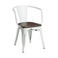 Meble :: Krzesła :: Krzesło Paris Arms Wood - białe sosna szczotkowana