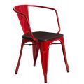 Meble :: Krzesła :: Krzesło Paris Arms Wood - czerwone sosna szczotkowana