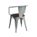 Meble :: Krzesła :: Krzesło Paris Arms Wood - szare sosna orzech