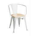 Meble :: Krzesła :: Krzesło Paris Arms Wood - białe sosna naturalna