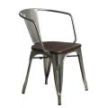 Meble :: Krzesła :: Krzesło Paris Arms Wood - metal sosna szczotkowana