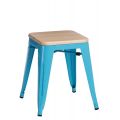 Meble :: Krzesła :: Stołek Paris Wood niebieski sosna naturalna