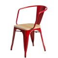 Meble :: Krzesła :: Krzesło Paris Arms Wood - czerwone sosna naturalna