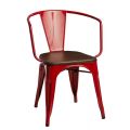 Meble :: Krzesła :: Krzesło Paris Arms Wood - czerwone sosna orzech