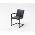 Meble :: Krzesła :: Kian A krzesło na płozie z podłokietnikami - ekoskóra