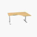 Meble :: Biurka :: Ergonomic Master biurko kształtowe z manualną regulacją wysokości 160 cm - BR11R