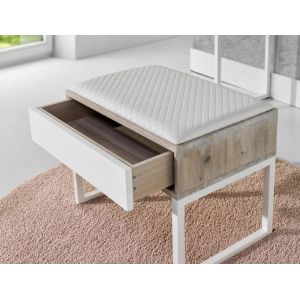 Taborety, ławki, tapicerowane, drewniane, do salonu, przedpokoju