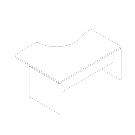 Meble :: Biurka :: Ogi V biurko kształtowe 160 cm - BVG11