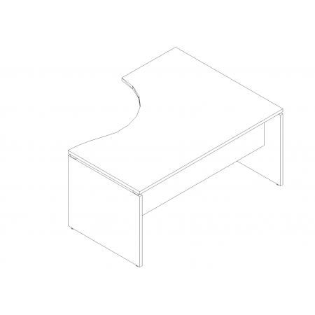 Meble :: Biurka :: Ogi V biurko kształtowe 160 cm - BVG10