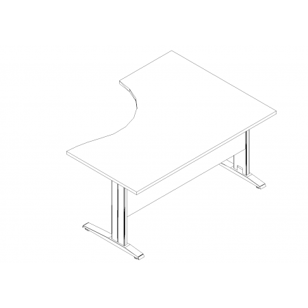 Meble :: Biurka :: Ogi N biurko kształtowe 160 cm - BNG10