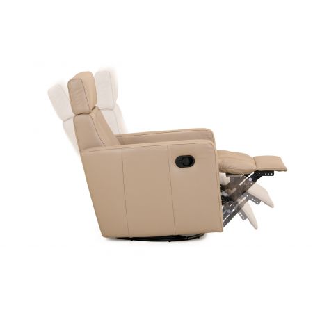 Meble :: Fotele :: Marsala fotel obrotowo-bujany 1FOB - relaks manualny - skóra
