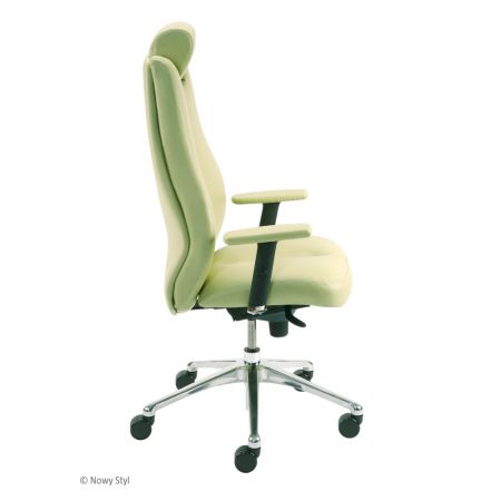 Meble :: Krzesła i Fotele Biurowe :: Sonata Lux synchro R15 steel 28 chrome - skóra