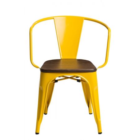 Meble :: Krzesła :: Krzesło Paris Arms Wood - żółte sosna orzech