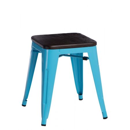 Meble :: Krzesła :: Stołek Paris Wood niebieski sosna szczotkowana