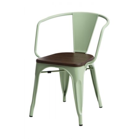 Meble :: Krzesła :: Krzesło Paris Arms Wood - zielone sosna orzech