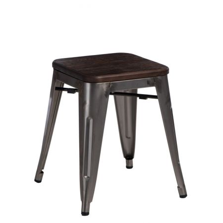 Meble :: Krzesła :: Stołek Paris Wood metal sosna szczotkowana