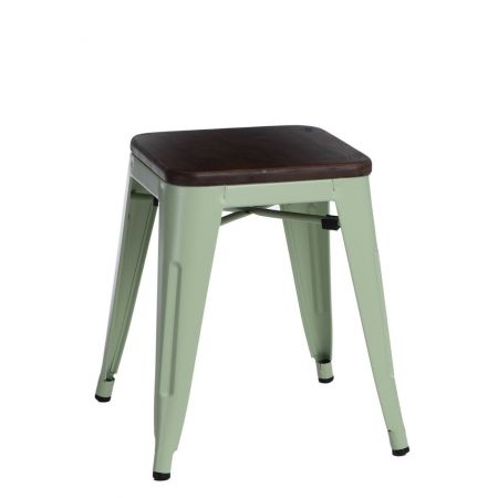 Meble :: Krzesła :: Stołek Paris Wood zielony sosna orzech