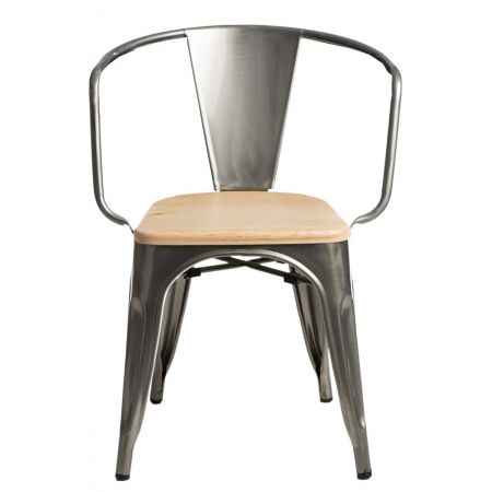 Meble :: Krzesła :: Krzesło Paris Arms Wood - metal sosna naturalna