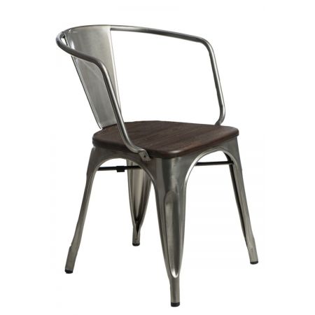 Meble :: Krzesła :: Krzesło Paris Arms Wood - metal sosna szczotkowana