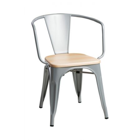 Meble :: Krzesła :: Krzesło Paris Arms Wood - szare sosna naturalna