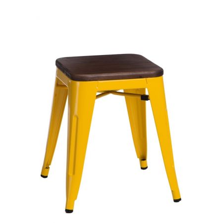 Meble :: Krzesła :: Stołek Paris Wood żółty sosna orzech