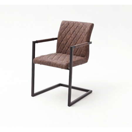 Meble :: Krzesła :: Kian B krzesło na płozie z podłokietnikami - ekoskóra